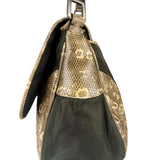Prada Vintage Kakhi Green Nylon Shoulder Bag
