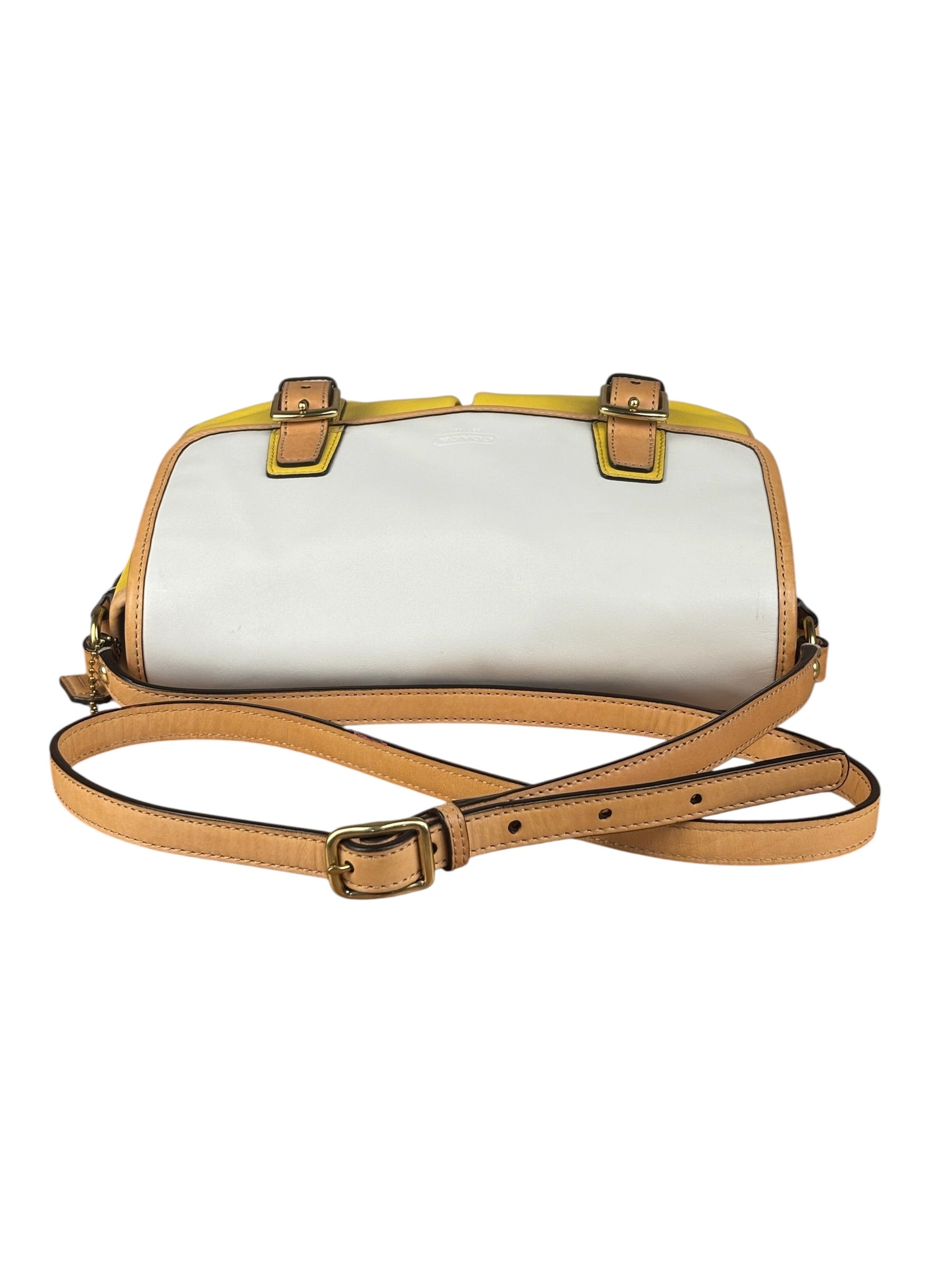 Coach Park Tricolor Leather Flap Crossbody Bag
