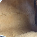 Christian Dior Vintage Navy Leather Trim Trotter Boston Bag