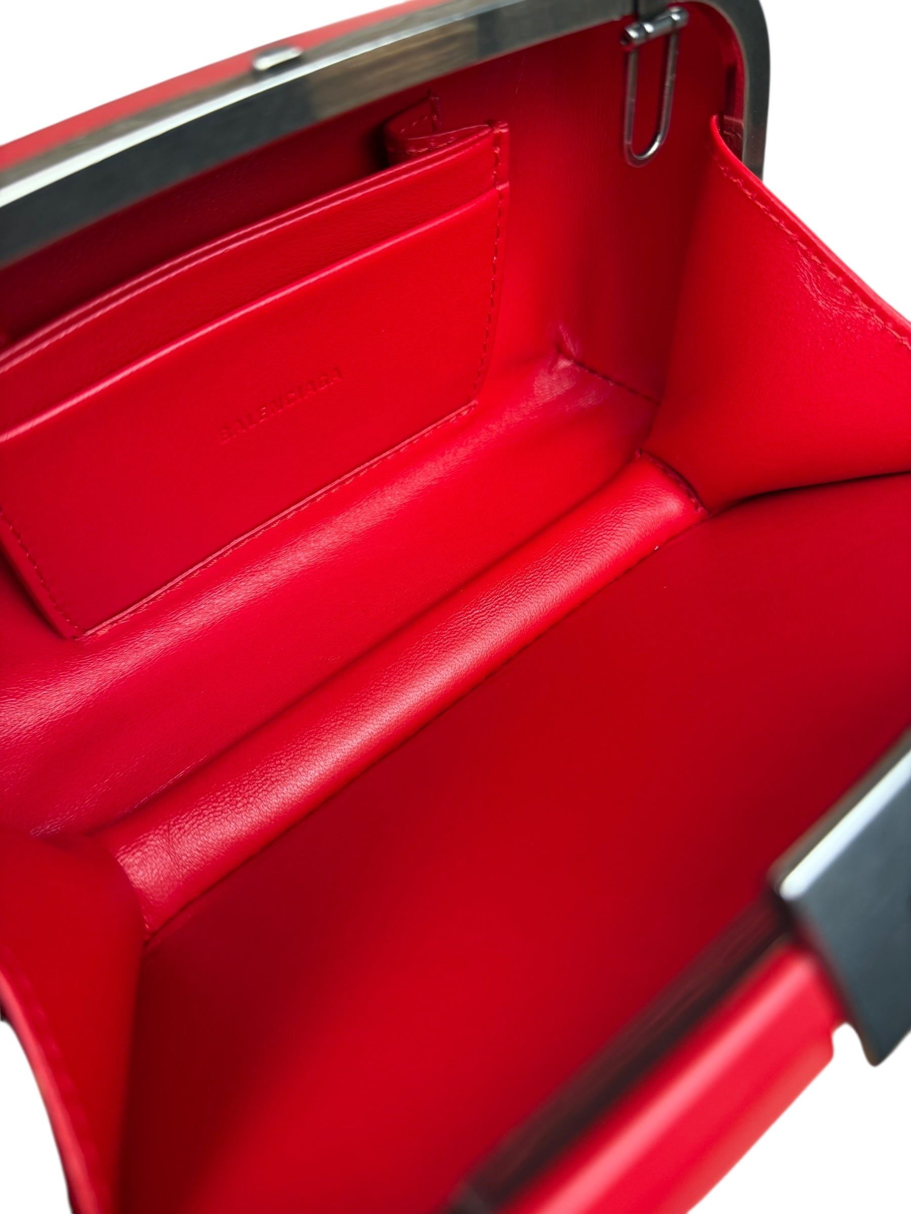 Balenciaga Lunch Box Logo Clutch