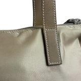 Prada Vintage Beige Nylon Top Handle Bag
