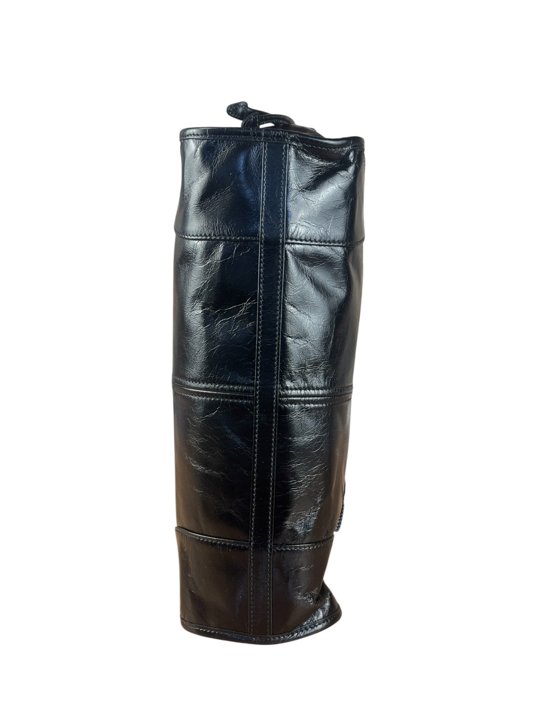 Prada Calfskin Bonnie Shoulder Bag Black