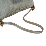Fendi Vintage Metallic Jacquard Mini Baguette