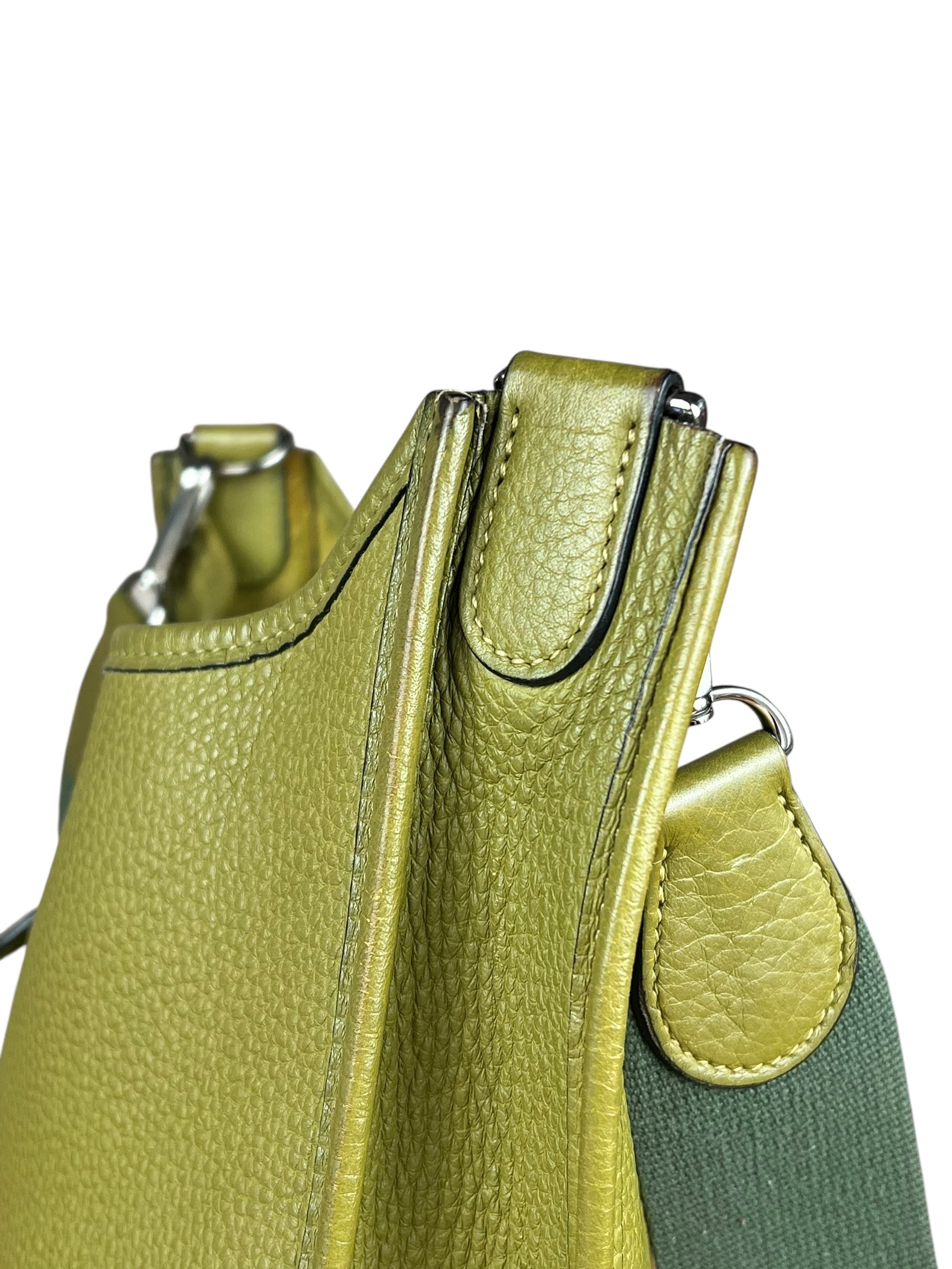 Hermes Taurillon Clemence Evelyne Green