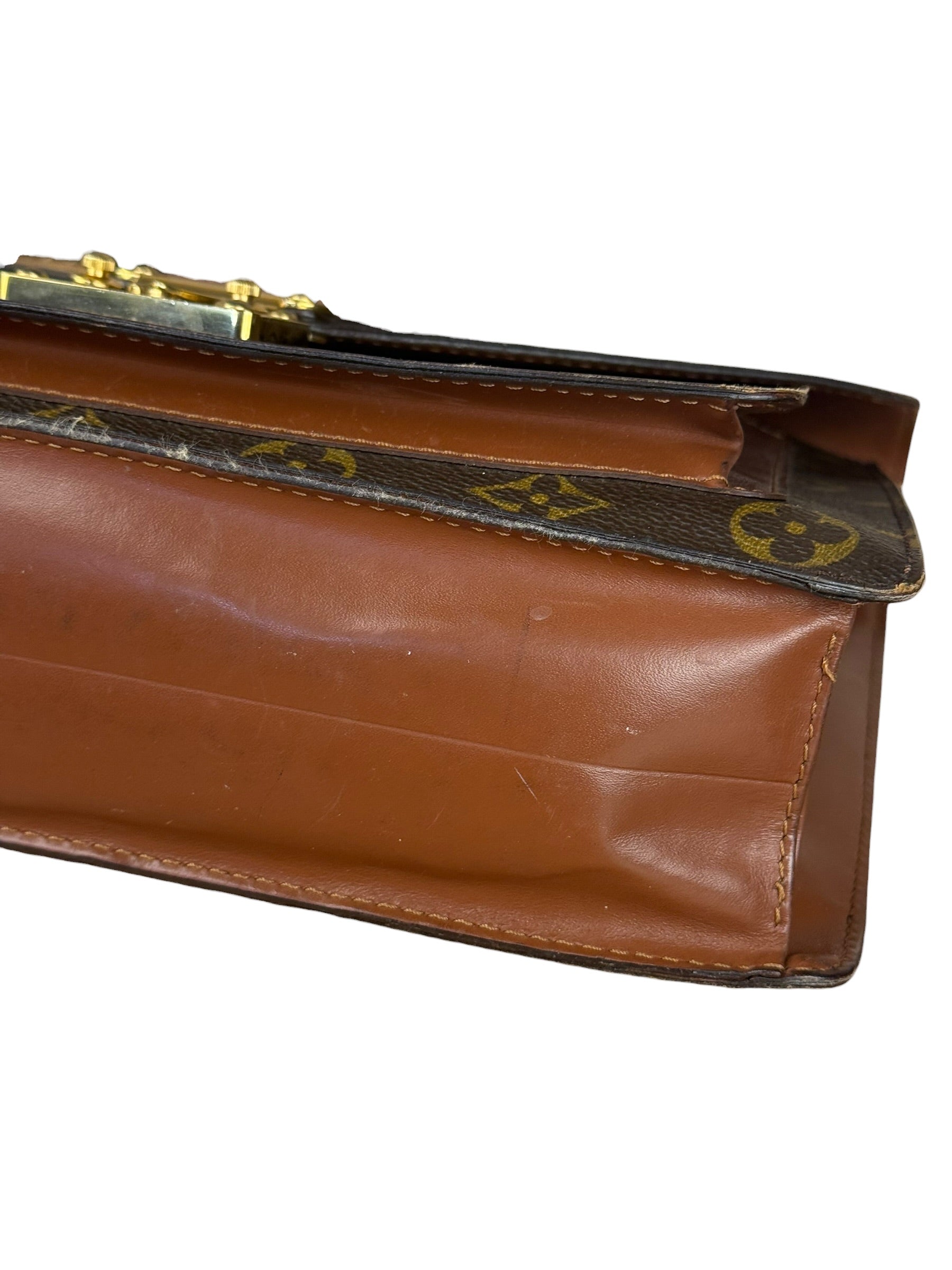 Louis Vuitton Monogram Monceau Lock Shoulder Bag