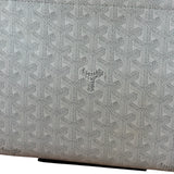 Goyard White Goyardine Sac Rouette PM Shoulder Tote