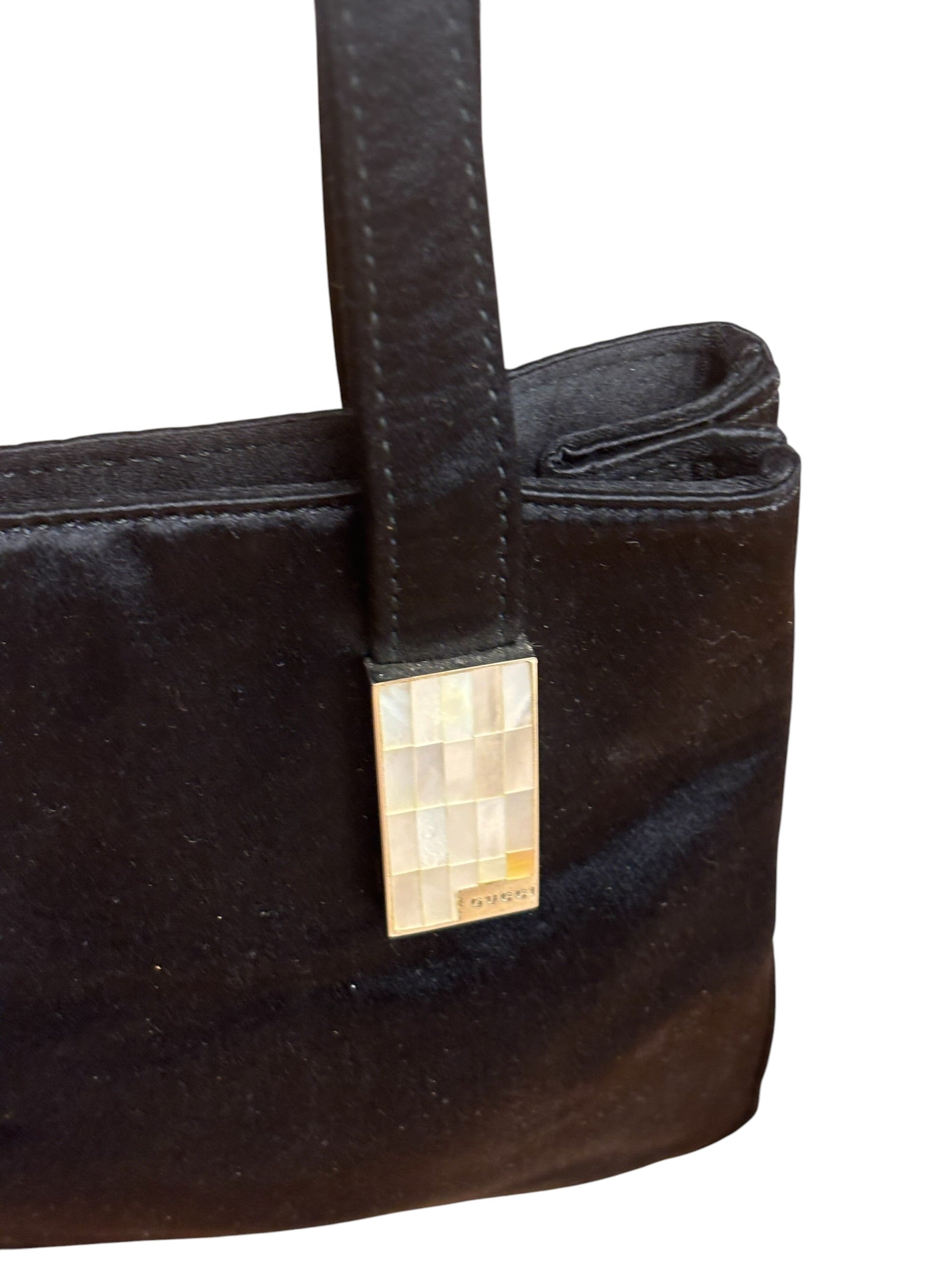 Gucci Vintage Satin Mini Evening Tote
