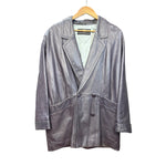 Pierre Balmain Vintage Purple Leather Coat