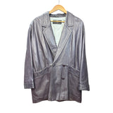 Pierre Balmain Vintage Purple Leather Coat