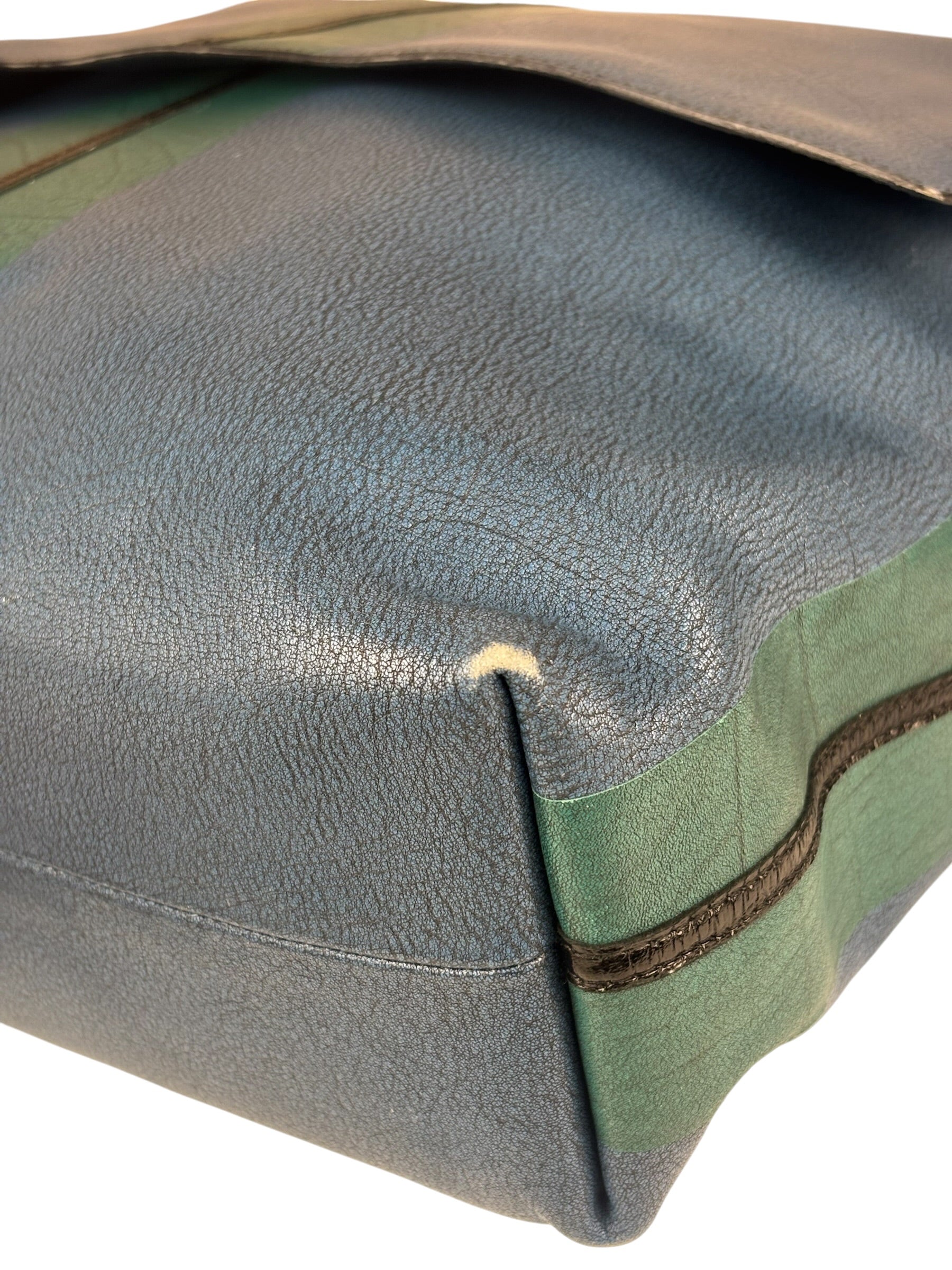 Bottega Veneta Navy Blue Messenger Bag