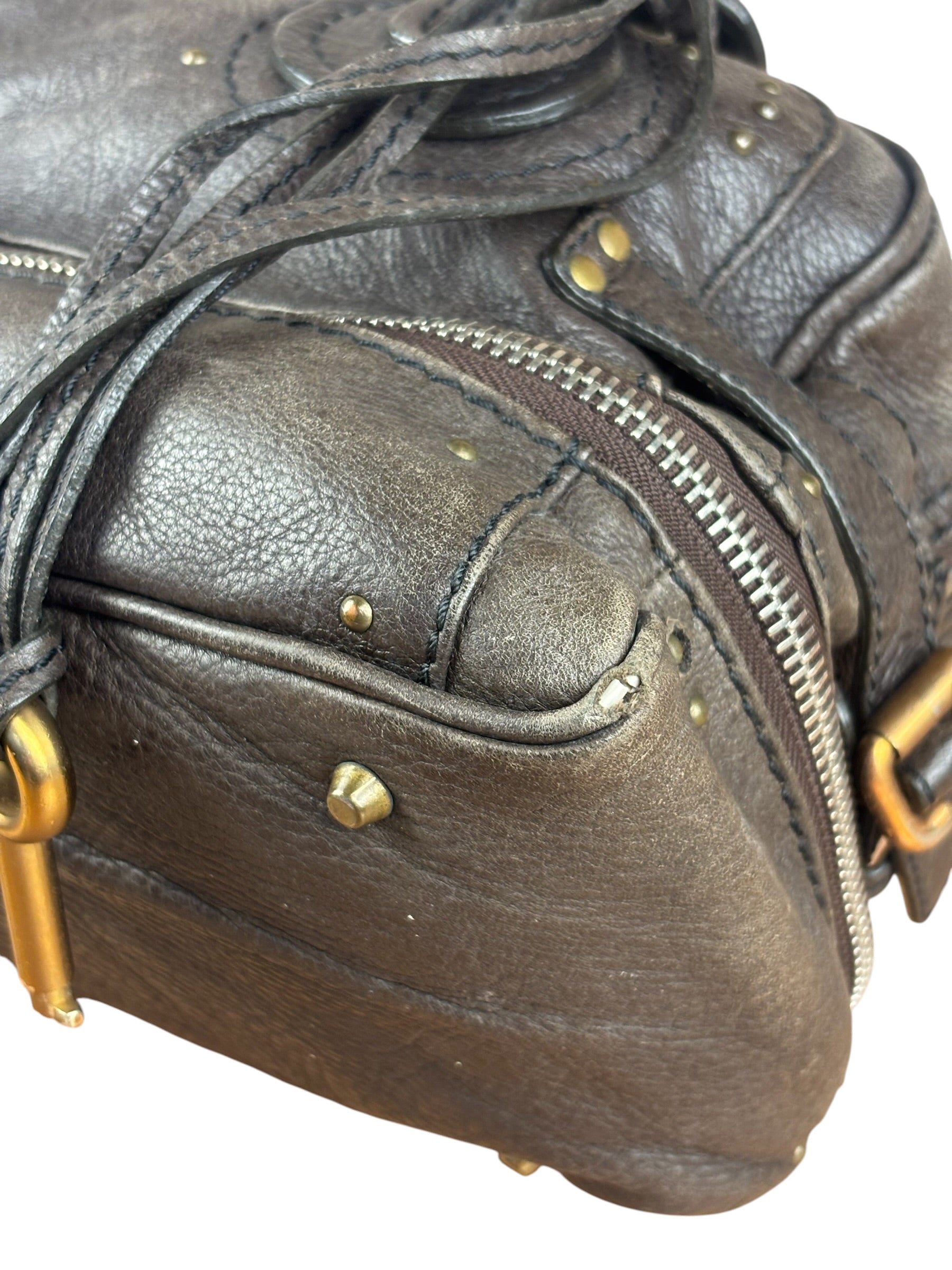 Chloe Brown Leather Paddington Shoulder Bag