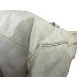 Balenciaga White Leather Giant 21 City Shoulder Bag