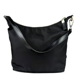 Prada Black Leather Trim/Tessuto Nylon  Shoulder Bag