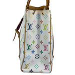 Louis Vuitton White Murakami Aurelia MM Tote Bag