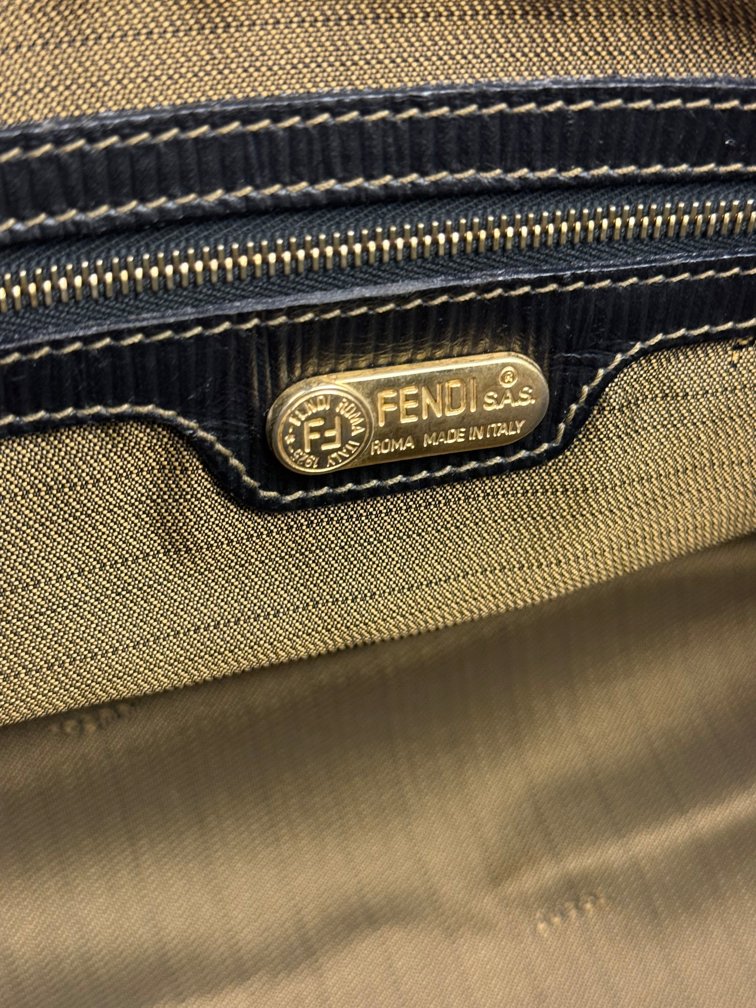 Fendi FF Vintage Zucca Print Top Handle Tote