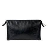Gucci Black Leather Zip Clutch