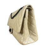 Chanel Aged Ivory Quilted Leather 2.55 Reissue Double Flap Bag 2009
