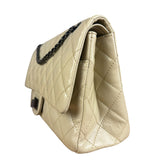 Chanel Aged Ivory Quilted Leather 2.55 Reissue Double Flap Bag 2009