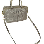 Miu Miu Vintage Pale Grey Vitello Leather Two-Way Bag