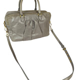 Miu Miu Vintage Pale Grey Vitello Leather Two-Way Bag