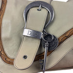 Christian Dior Vintage Beige Marrakech Medium Shoulder Bag