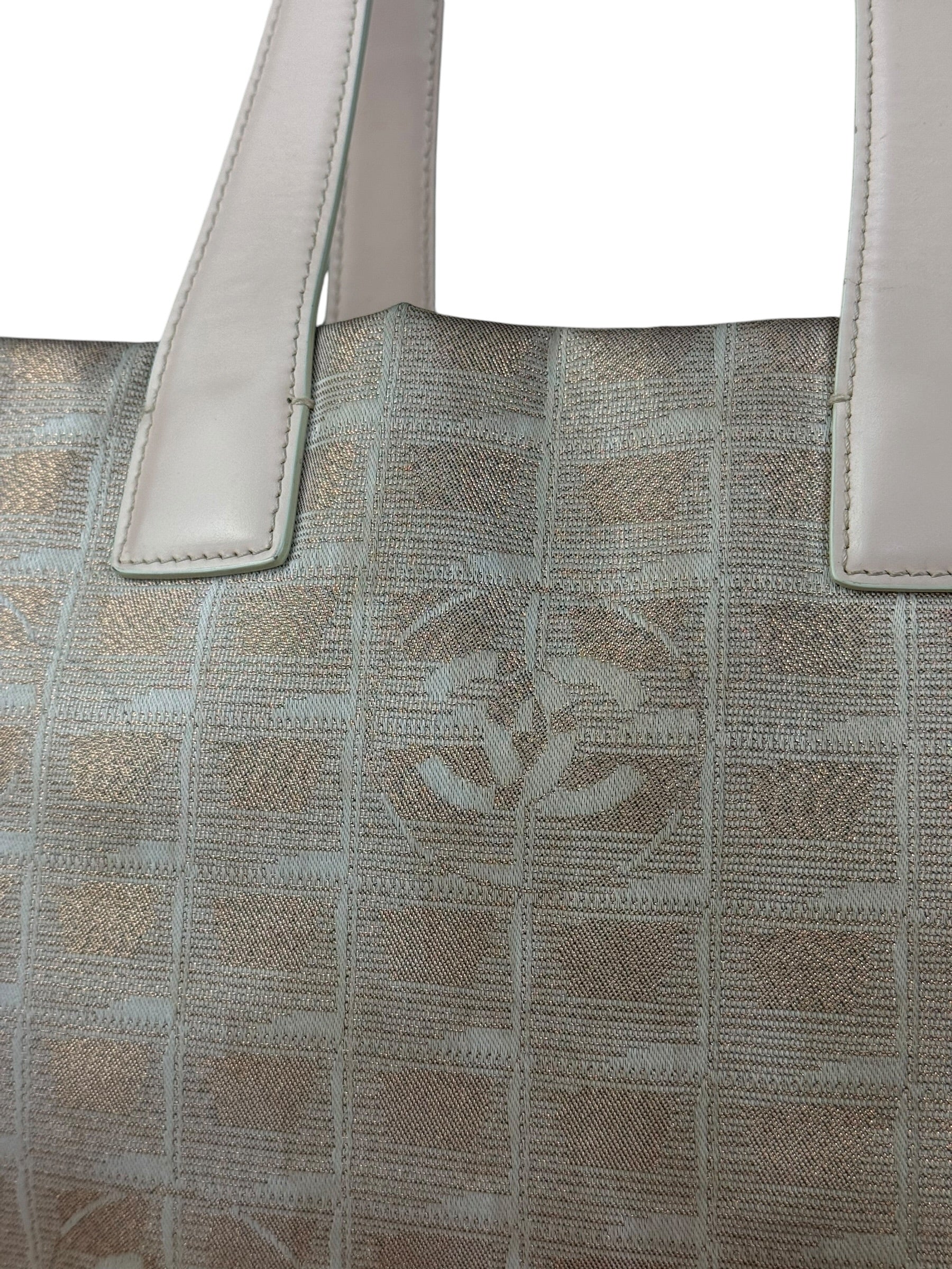 Chanel Pink Metallic Travel Line Tote