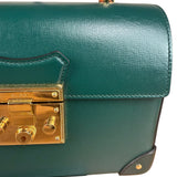 Gucci Green Padlock Bamboo Handle Handbag