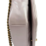 Chanel Light Lilac Calfskin Leather Quilted Flap Chain Bag