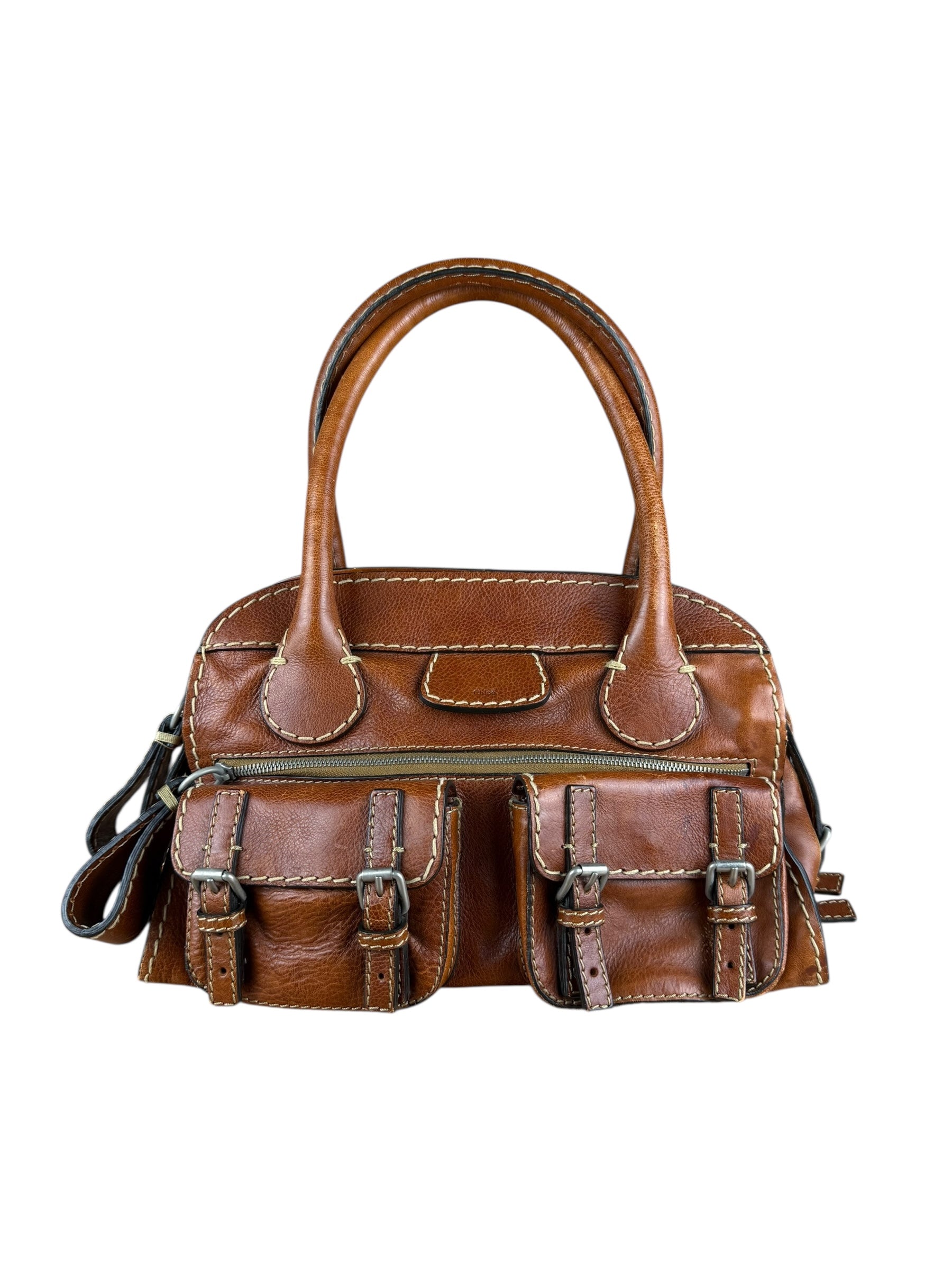 Chloé Vintage Edith Leather Tan Shoulder Bag