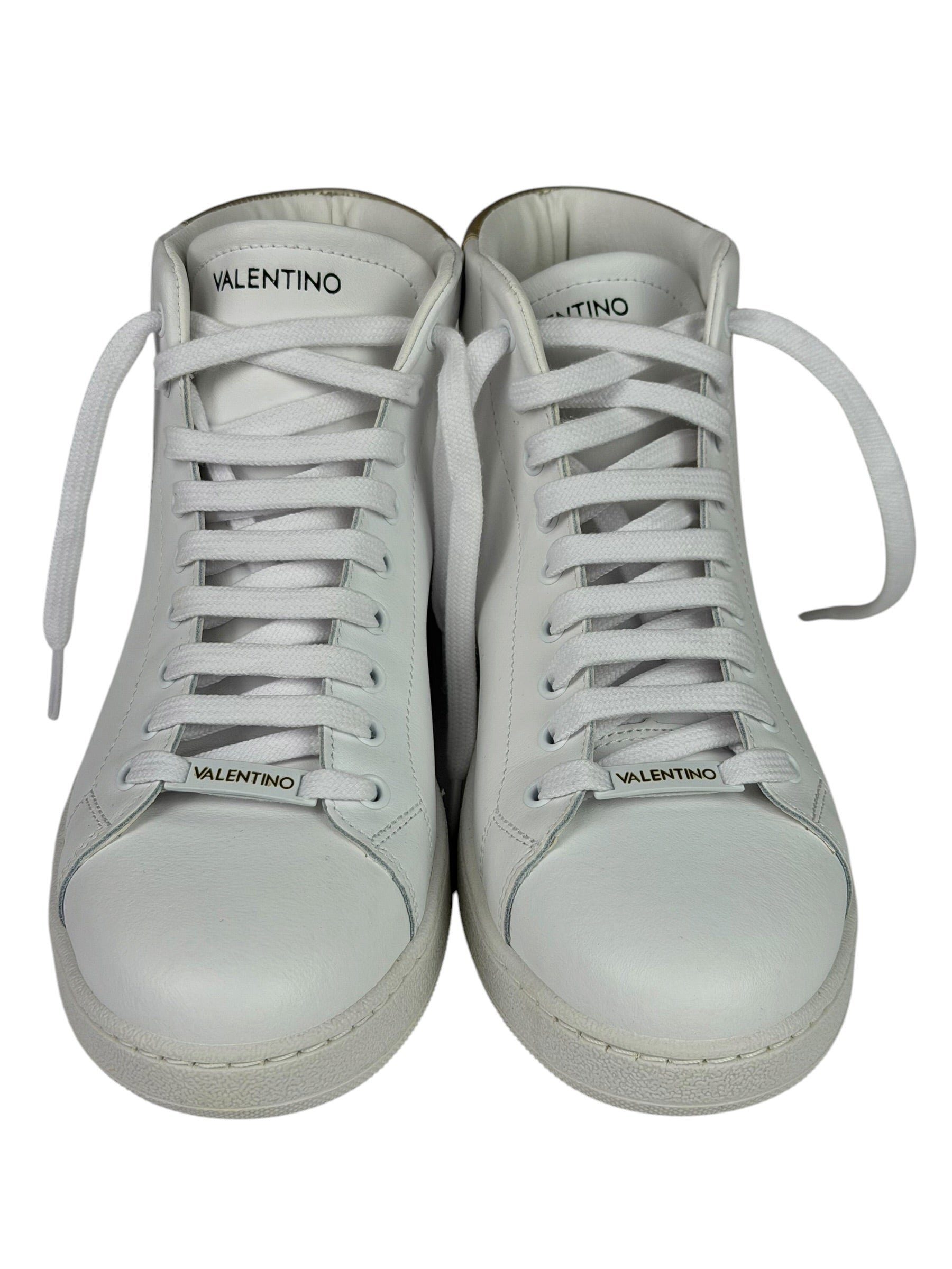 Valentino White Mabel High Top Sneaker