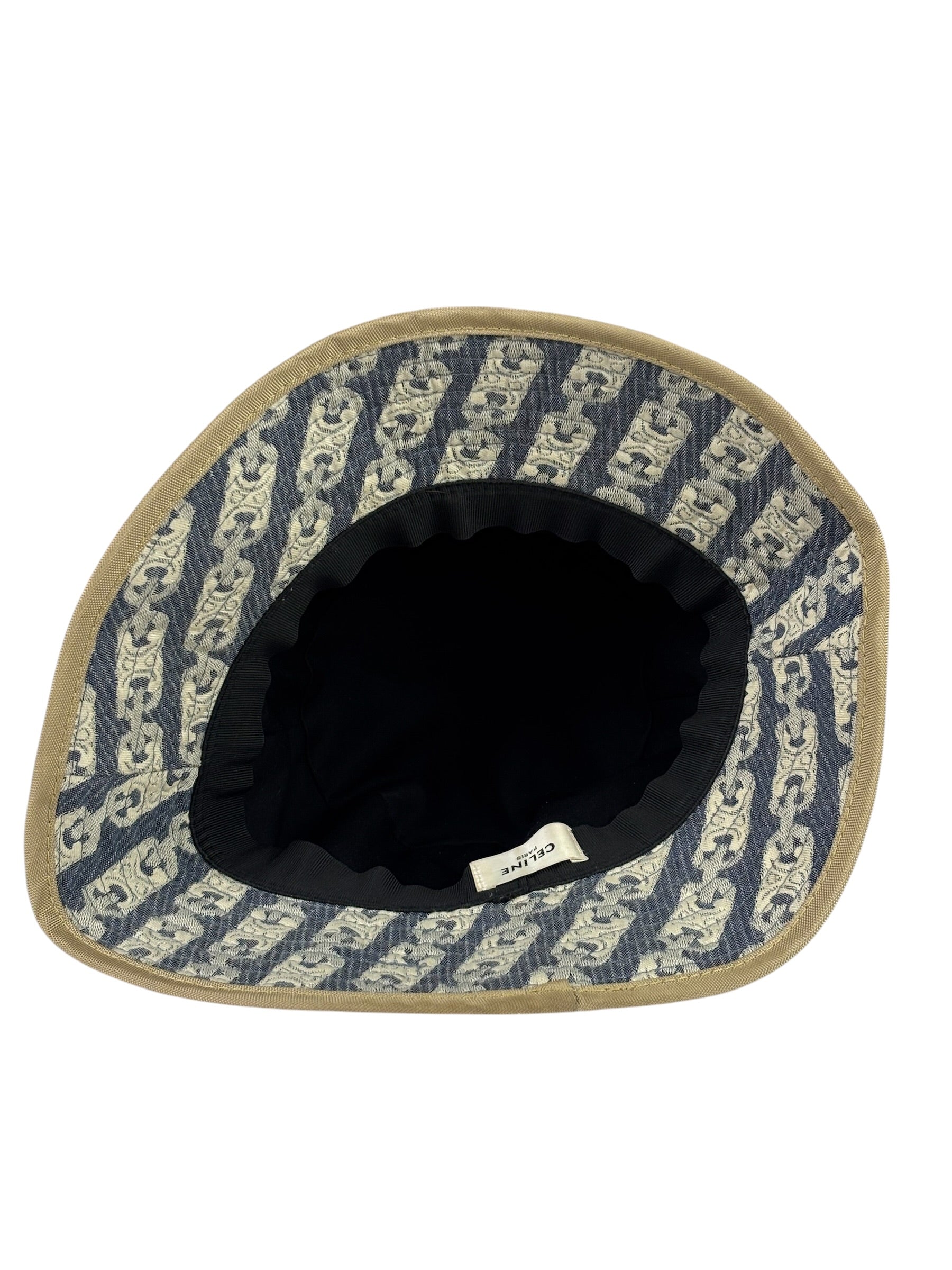 Celine Paris Blue Denim Bucket Hat