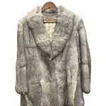 Gifu Mouhi Grey Rabbi Fur Coat