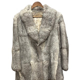Gifu Mouhi Grey Rabbi Fur Coat