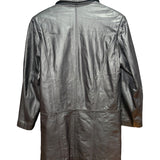 Vow Vintage Black Leather Long Coat