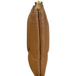Mulberry Brown Leather Softie Quilted Coin Pouch