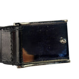 Gucci Silver-Toned Leather Belt