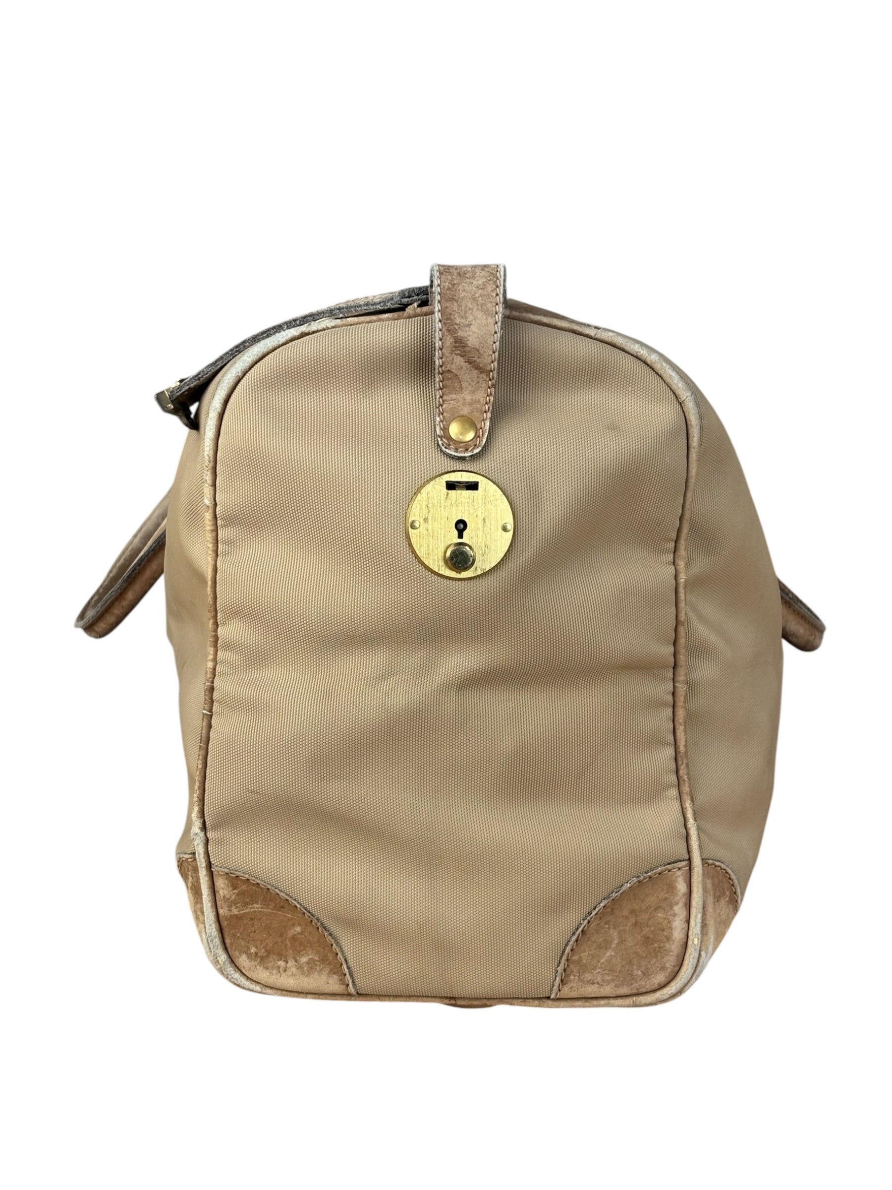 Gucci Vintage Canvas Duffle Bag