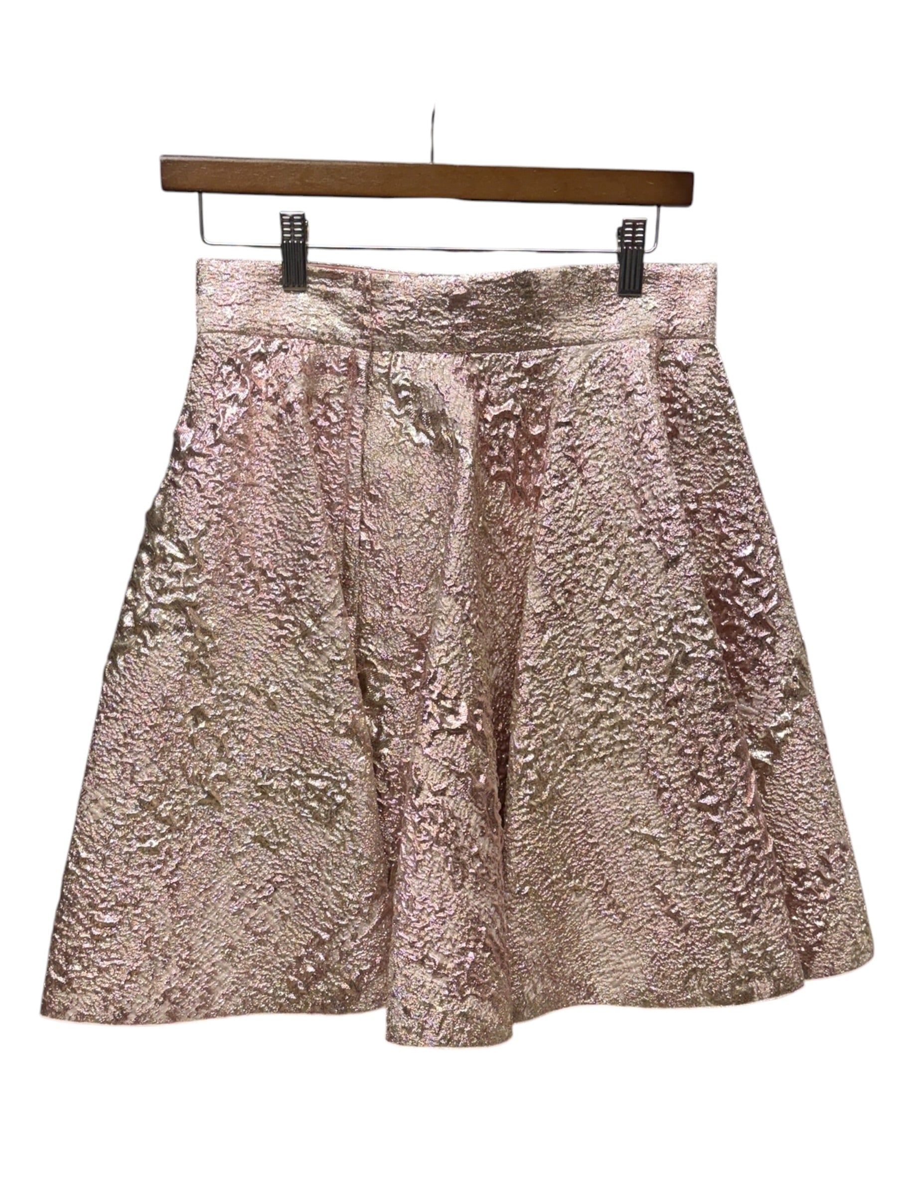 Dolce & Gabbana Metallic Cloque Short Skirt