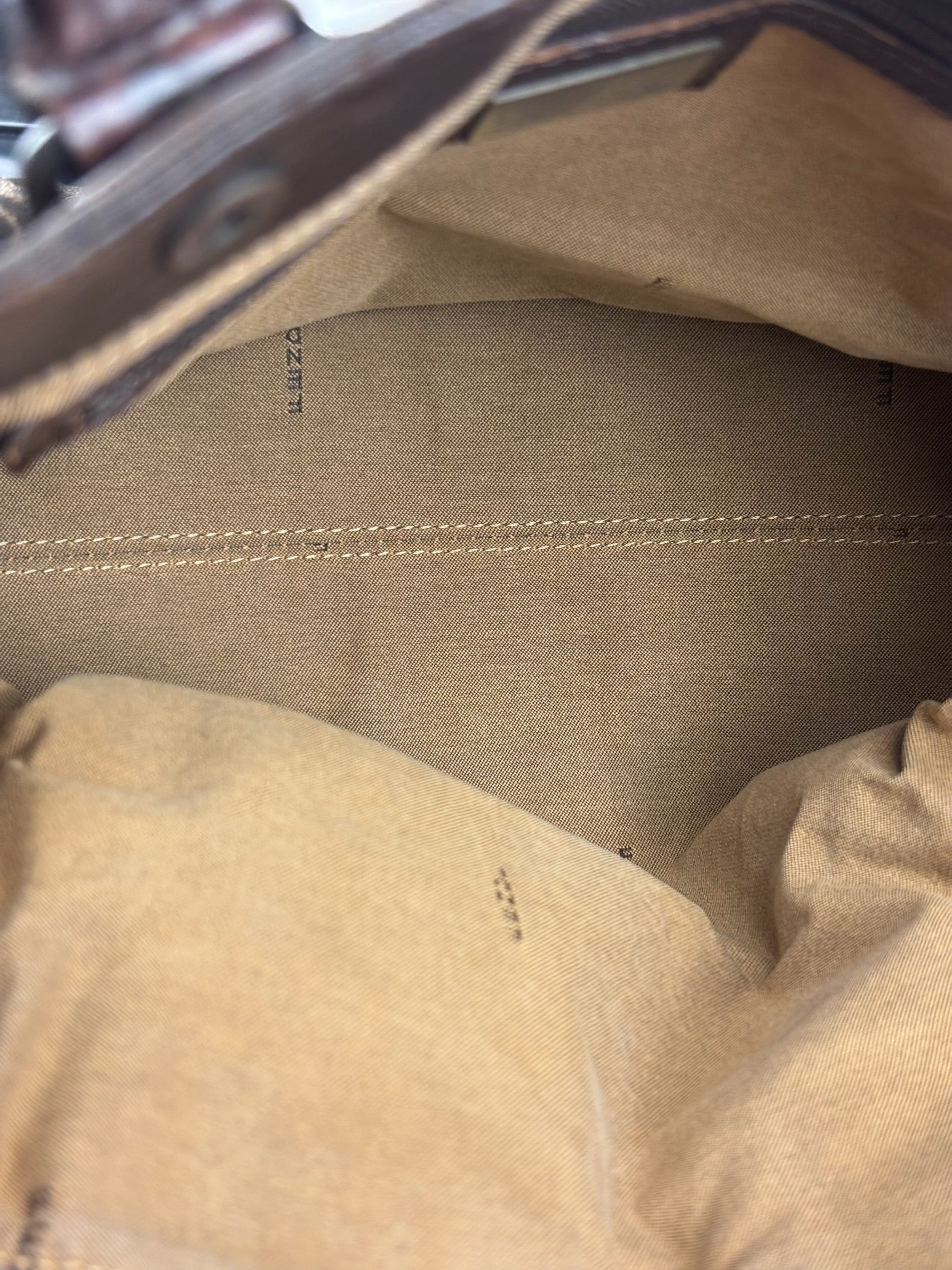 Fendi Leather Trim Zucca Canvas Du Jour Tote Bag