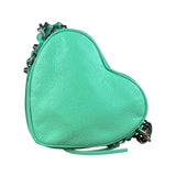 Balenciaga Green Le Cagole Heart Mini Bag