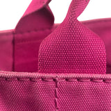 Prada Pink Canvas Canapa Hand Bag