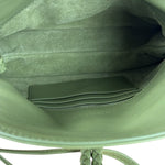 Bottega Veneta Baby Liberta Green Leather Shoulder Bag