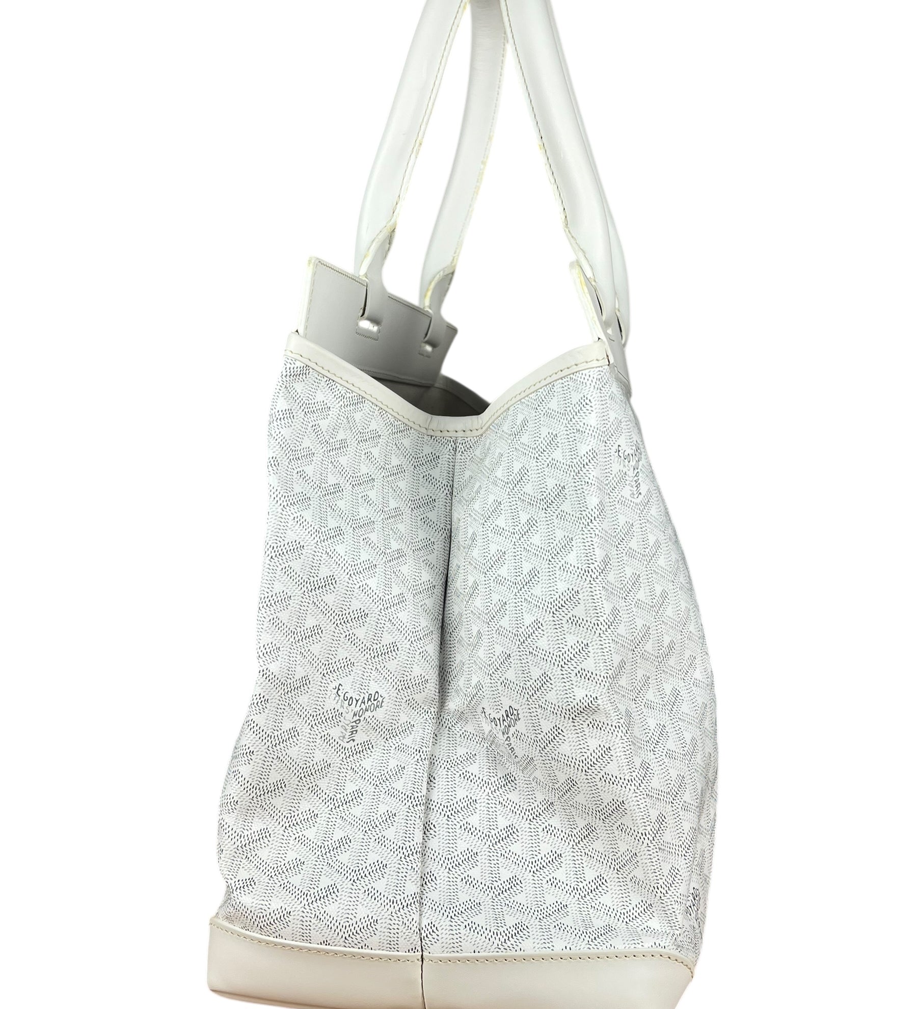 Goyard Bellechasse Goyardine MM White