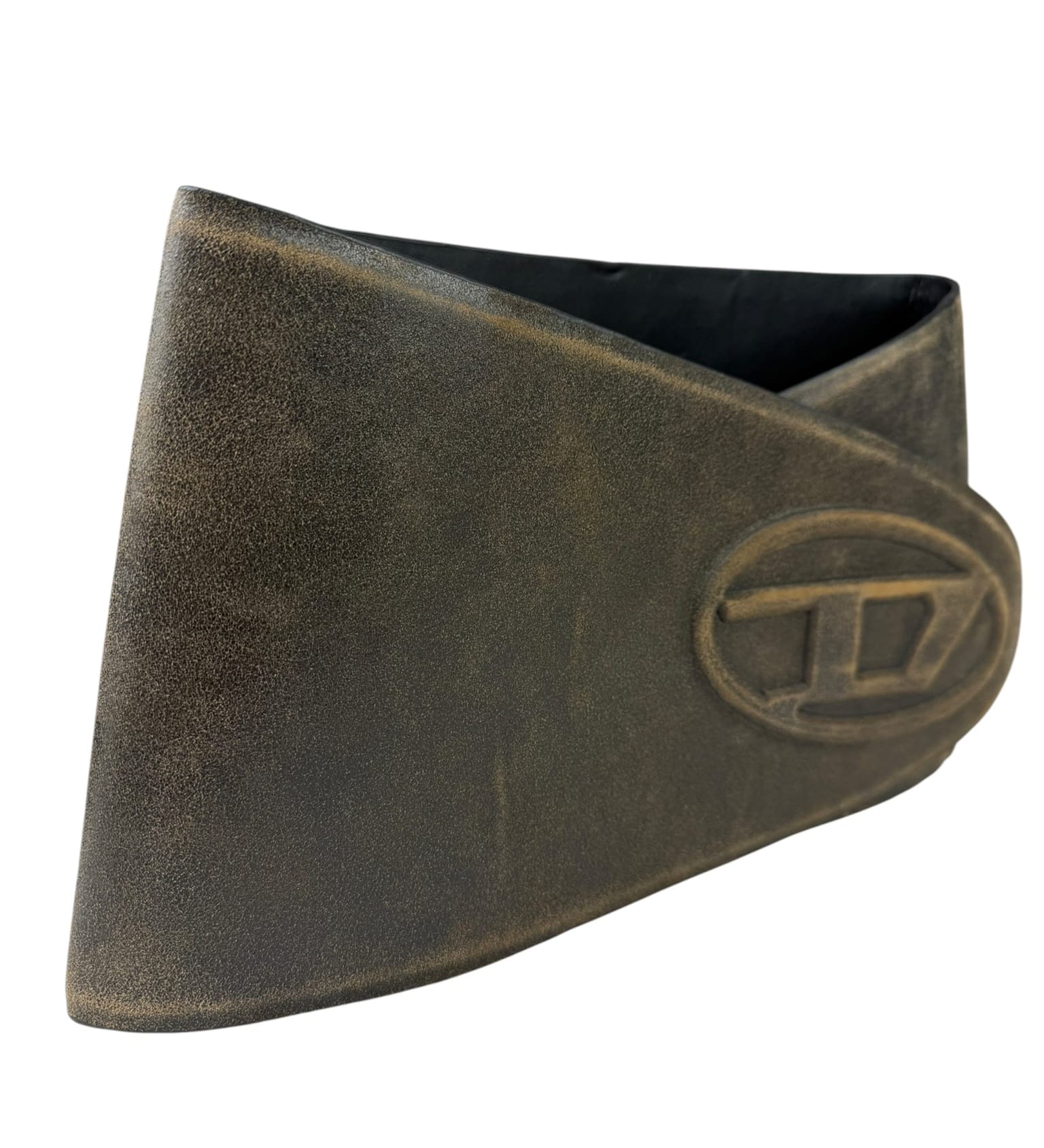 Diesel Brown/Black Leather B-Berny Belt Skirt