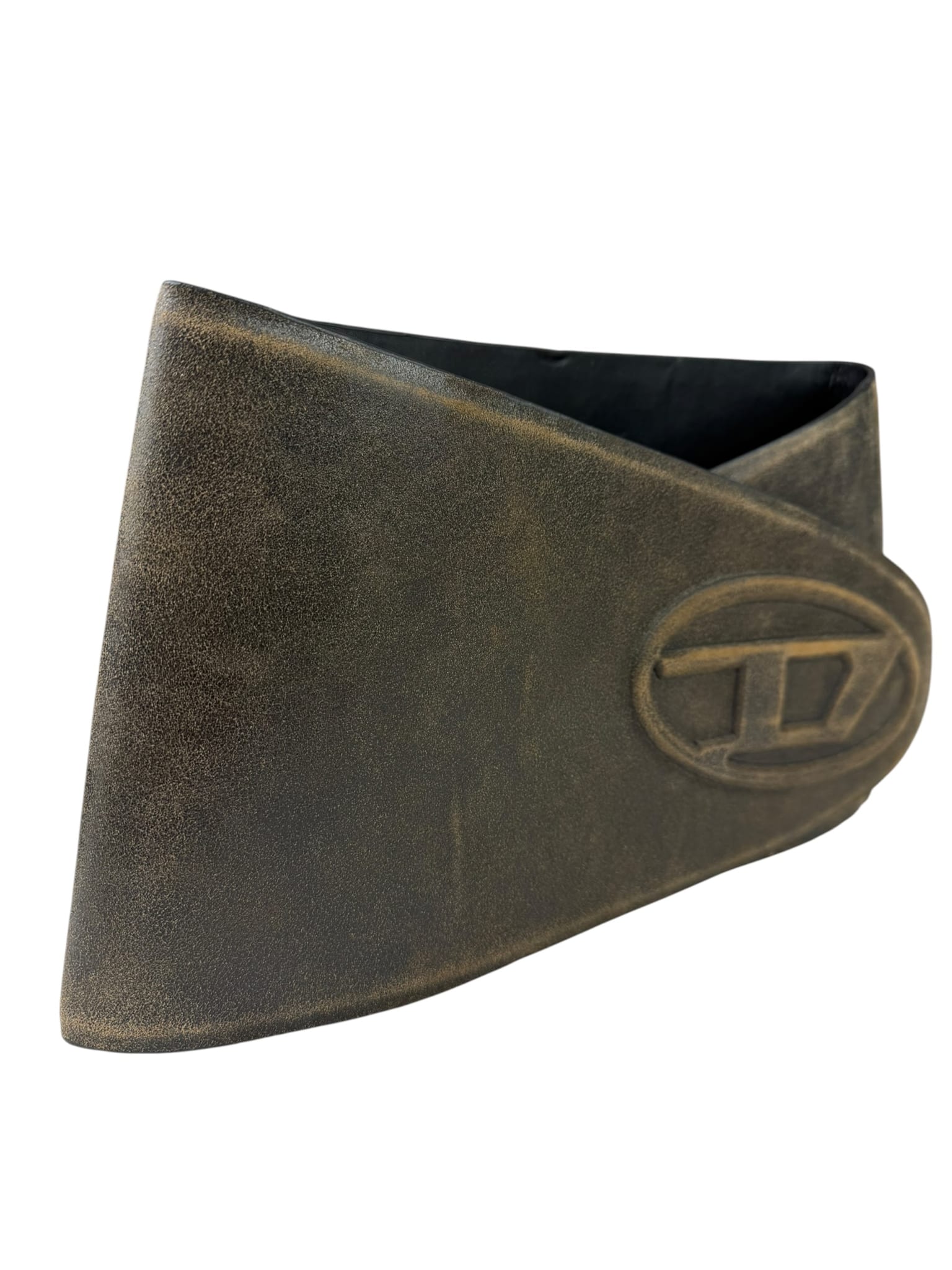 Diesel Brown/Black Leather B-Berny Belt Skirt