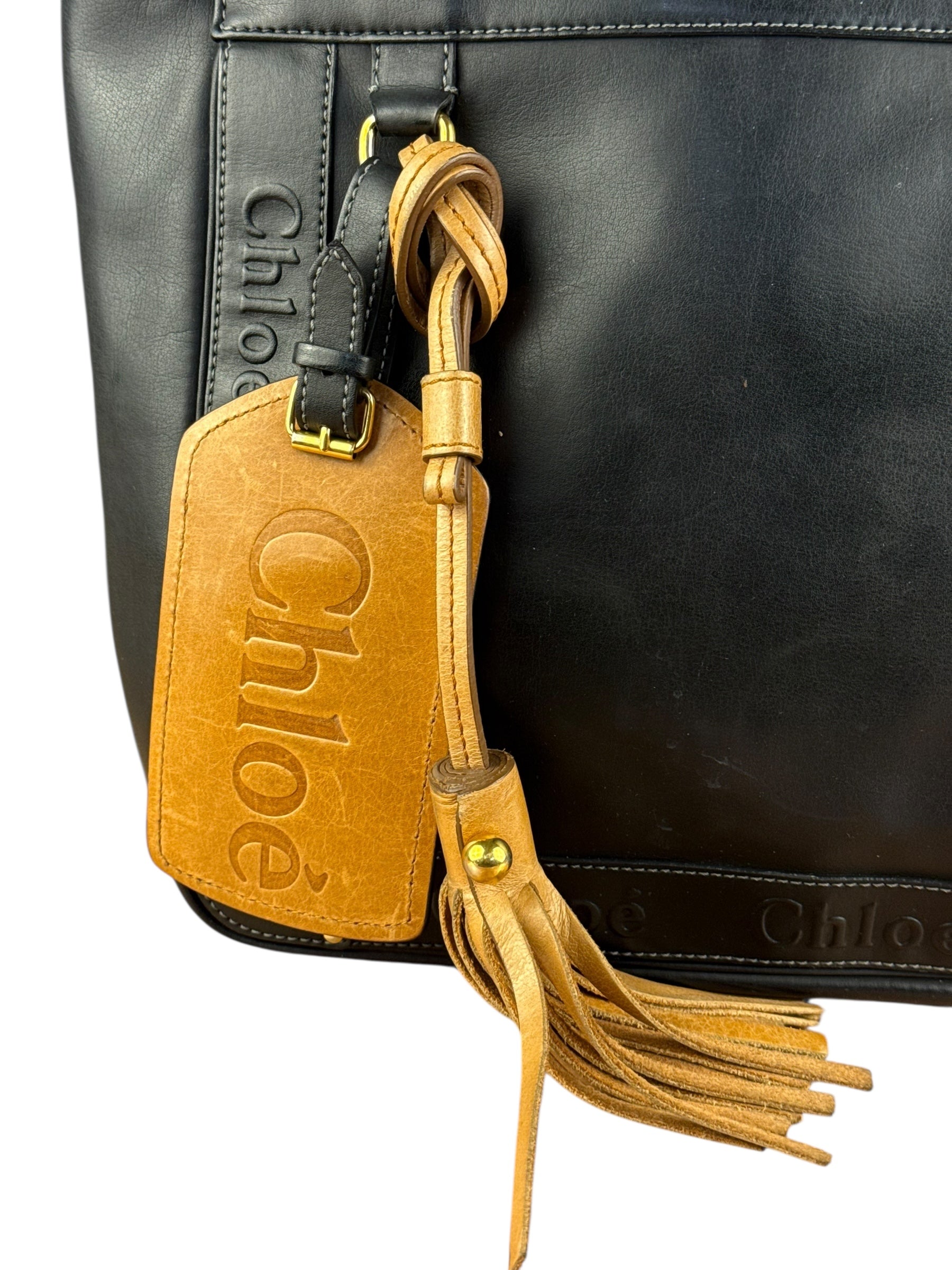 Chloé Black Leather Eden Tote