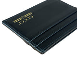 Gucci Vintage Black Leather Card Holder
