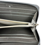 Chanel Caviar Leather Grey Zip Wallet