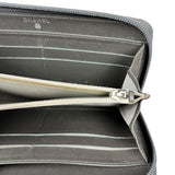 Chanel Caviar Leather Grey Zip Wallet