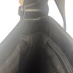 Ferragamo Vintage Black Leather Flap Shoulder Pochette